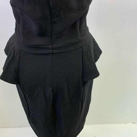 Heartloom Madelyn Black Cocktail Lacy Peplum Dress Size M - Picture 9 of 15